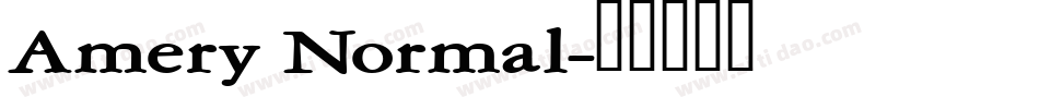 Amery Normal字体转换